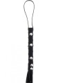 Short Studded Flogger Whip Black