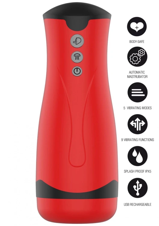 Super Suction Masturbator Red