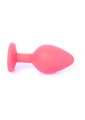 Plug-Jewellery Red Silicon PLUG Medium- Blue Diamond