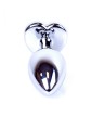 Plug-Jewellery Silver  Heart PLUG- Pink