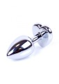 Plug-Jewellery Silver  Heart PLUG- Purple