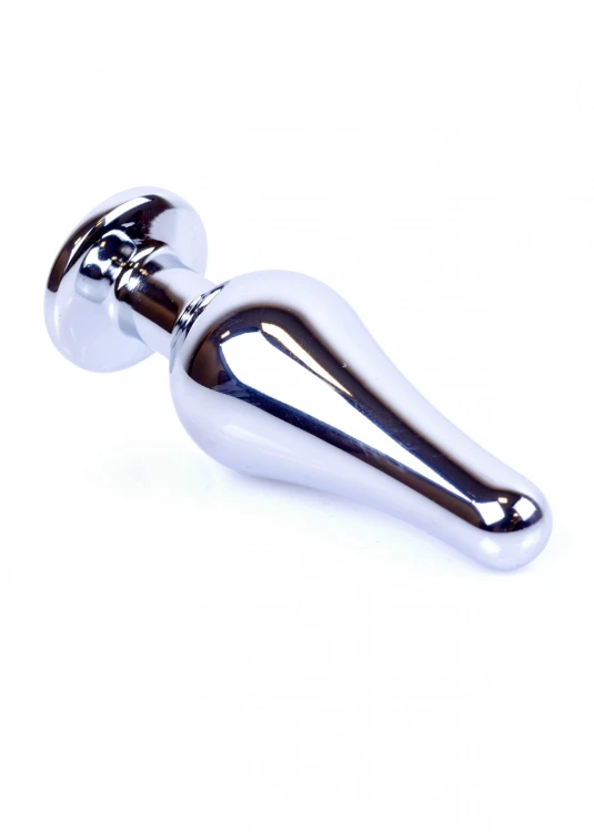Plug-Jewellery Silver BUTT PLUG- Purple