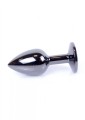 Plug-Jewellery Dark Silver PLUG- Clear