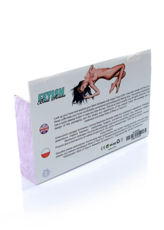 Kajdanki Fetish B - Series- Furry Cuffs Purple