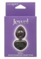 Diamond Heart Plug Small Black