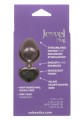 Diamond Heart Plug Large Black