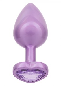 Diamond Heart Plug Large Purple