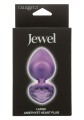 Diamond Heart Plug Large Purple