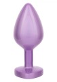 Diamond Heart Plug Large Purple