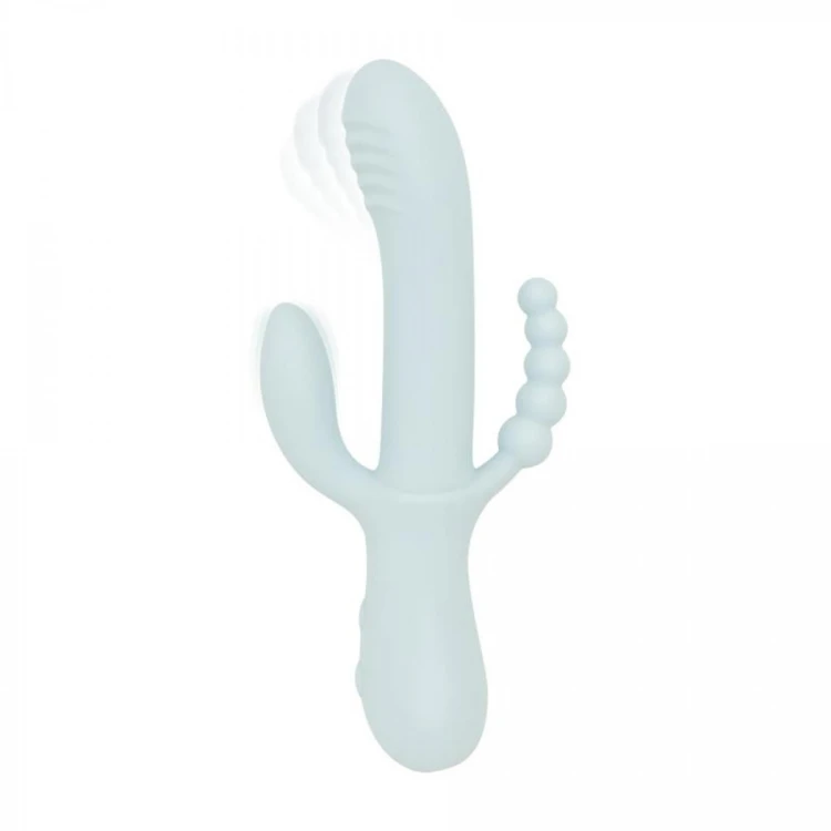Good Vibes Only - Sage - Triple Stimulation Vibe - Blue