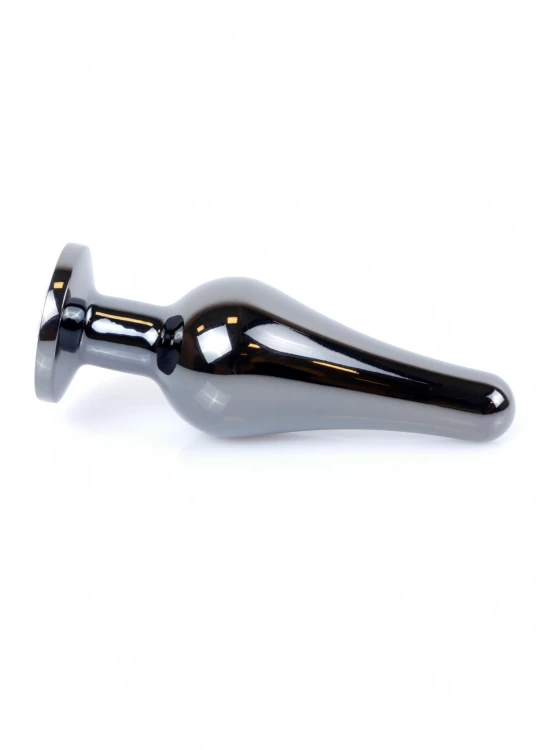 Plug-Jewellery Dark Silver BUTT PLUG- Rose