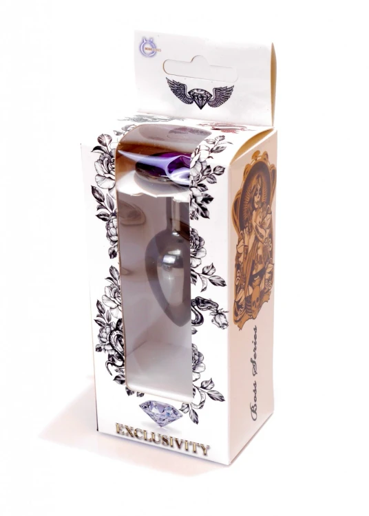 Plug-Jewellery Dark Silver PLUG- Purple