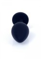 Plug-Jewellery Black Silicon PLUG Medium- Pink Diamond