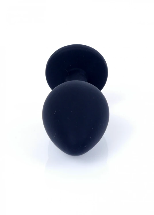 Plug-Jewellery Black Silicon PLUG Medium- Pink Diamond