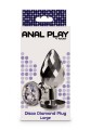 Disco Diamond Plug Large Silver