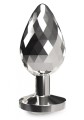 Disco Diamond Plug Large Silver