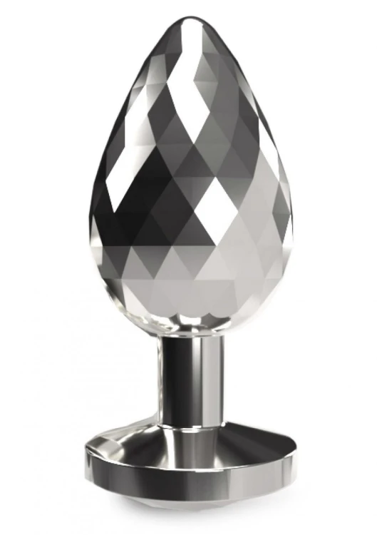 Disco Diamond Plug Large Silver