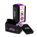 PURPLE JEWELLED METAL BUTT PLUG