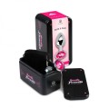 FUCHSIA JEWELLED METAL BUTT PLUG