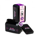 PURPLE JEWELLED METAL BUTT PLUG