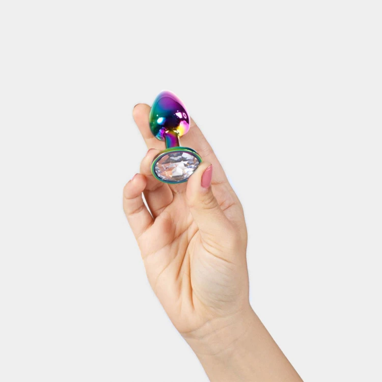 RAINBOW METAL BUTT PLUG