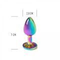 RAINBOW METAL BUTT PLUG