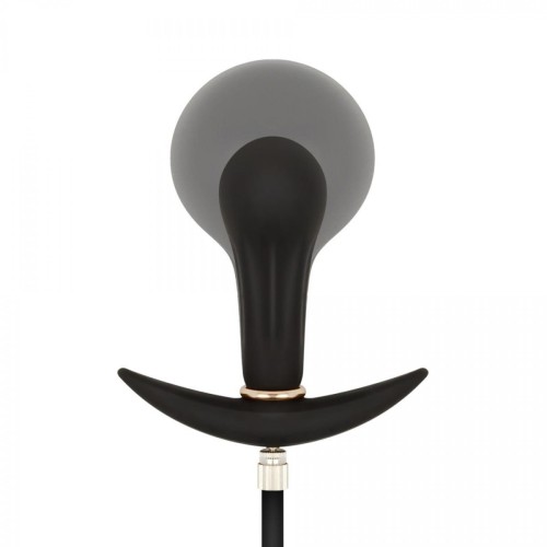Anal Collection - Inflatable Butt Plug with Pump 8 cm - Black