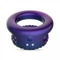 Hueman - Jupiter Vibrating Cock and Ball Ring - Purple