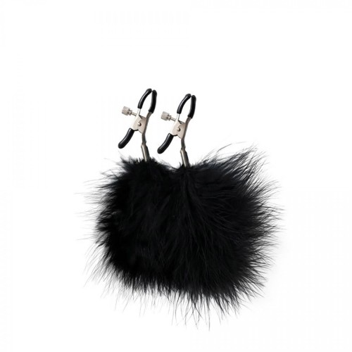 Feather nipple clamps with adjustable pressure, and soft comfortable pads