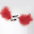 Feather nipple clamps with adjustable pressure, and soft comfortable pads