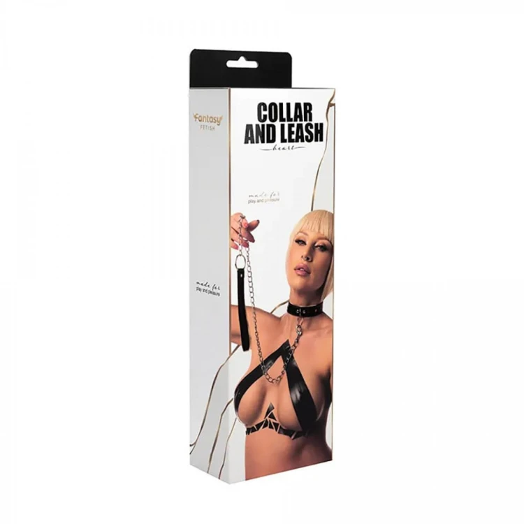Collar with detachable leash
