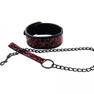 Collar with detachable leash