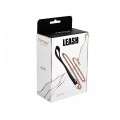 Metal and leather chain leash