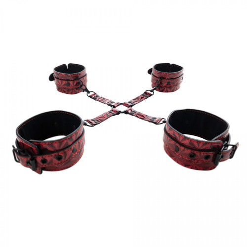 Luxury hogtie with wrist and ankle cuffs