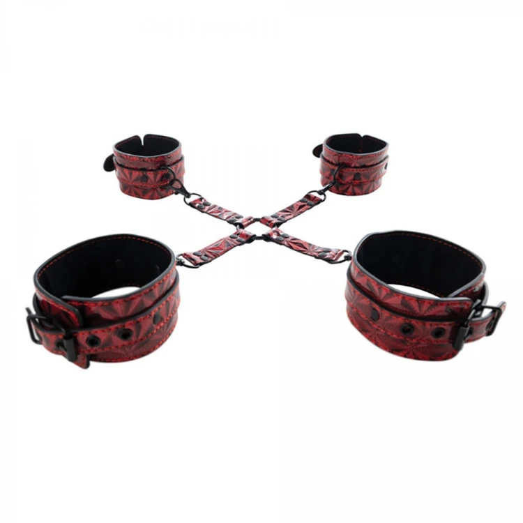 Luxury hogtie with wrist and ankle cuffs