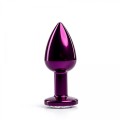 Purple Butt Plug with White Diamond