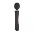 Black clitoral and G-spot vibrator