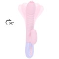 Wibrator-Silicone Vibrator USB 7 Function and Thrusting Function / Heating, purple