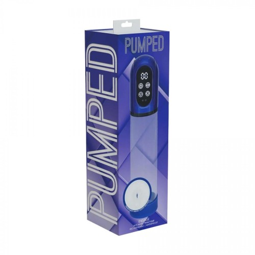 Engage - Automatic Waterproof Penis Pump and Masturbator - Metallic Blue