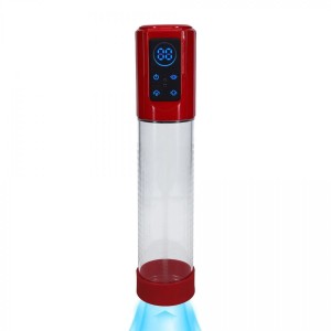 MegaLift - Automatic Waterproof Penis Pump - Metallic Red