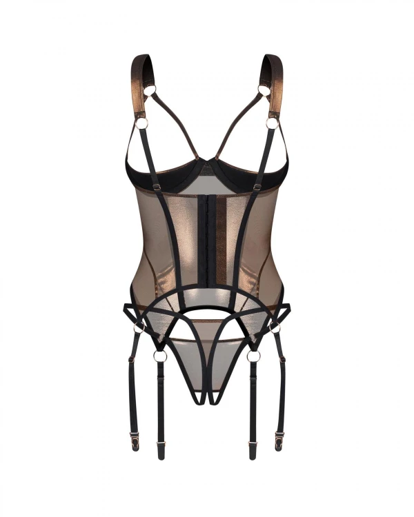 Soranna gorset i stringi otwarte  L/XL