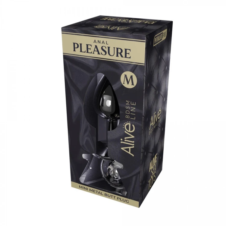 Mini Metal Butt Plug M clear