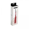 Black & red flogger