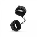Bedroom Fantasies - Faux Leather Handcuffs Black