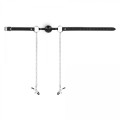 Bedroom Fantasies - Ball Gag with Nipple Clamps Black