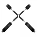 Bedroom Fantasies - Bondage Cross Wrist and Leg Cuffs Black