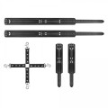 Bedroom Fantasies - Bondage Cross Wrist and Leg Cuffs Black