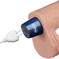 9" REAL SOFTEE Rechargeable TPE Vibrating Dildo(Flesh)
