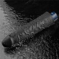 9.5" REAL SOFTEE Rechargeable TPE Vibrating Dildo(Black