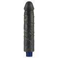 9.5" REAL SOFTEE Rechargeable TPE Vibrating Dildo(Black